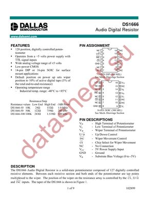 DS1666-10 datasheet  